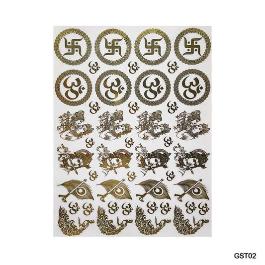 Gold Metal Sticker A4 (GST02)