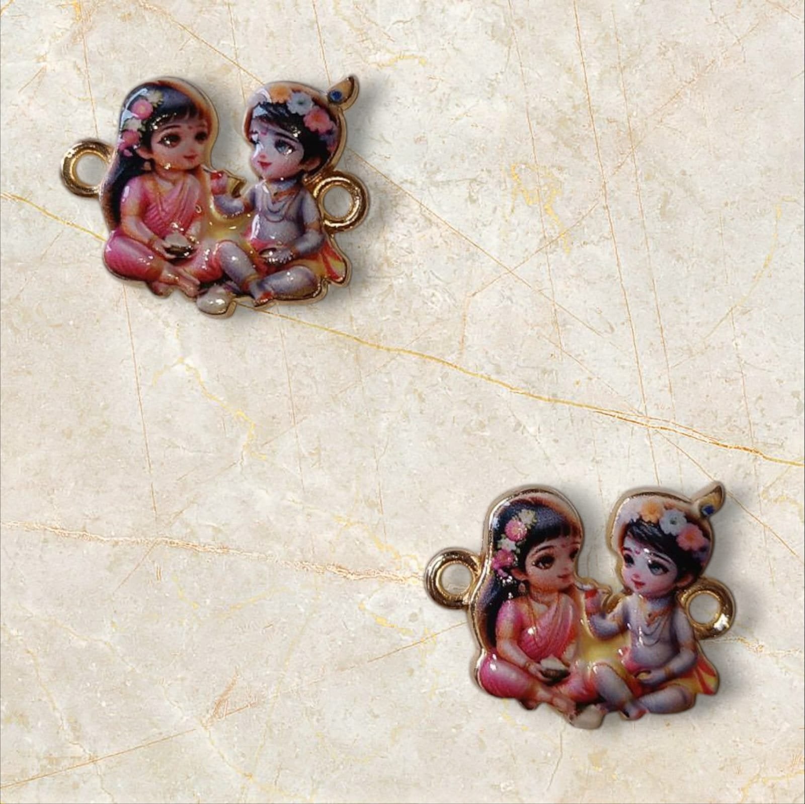 Little Radha Krishna 3D Rakhi Charms - 1pc