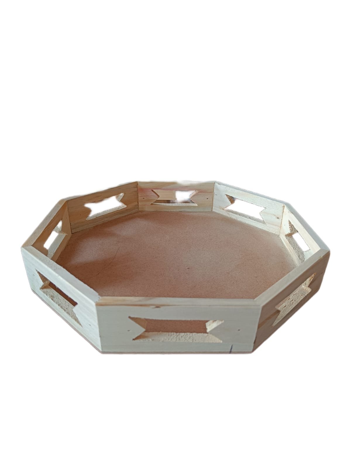 Pinewood Octagon Tray – 10*10inch