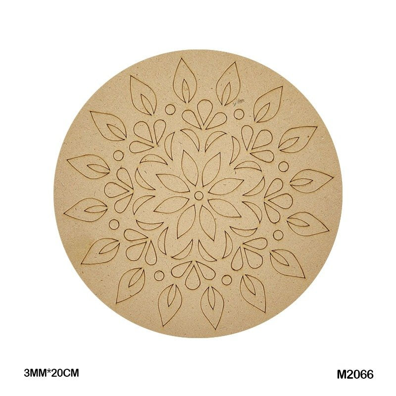 MDF Cutout Mandala Engrave (M2066) – 20CM