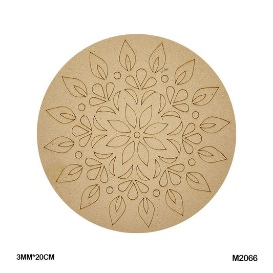 MDF Cutout Mandala Engrave (M2066) – 20CM