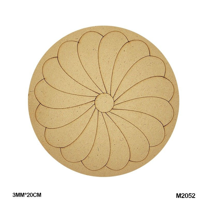 MDF Cutout Mandala Engrave (M2052) – 20CM