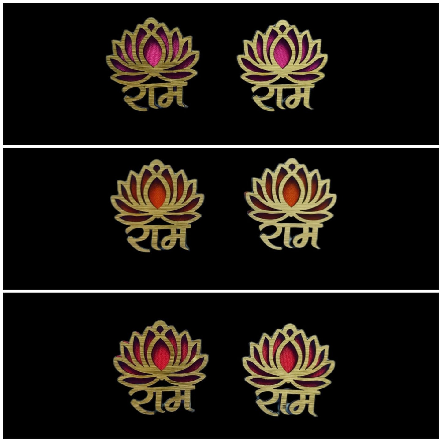 Ram Lotus (Multi) - 10pcs - (1.5inch)