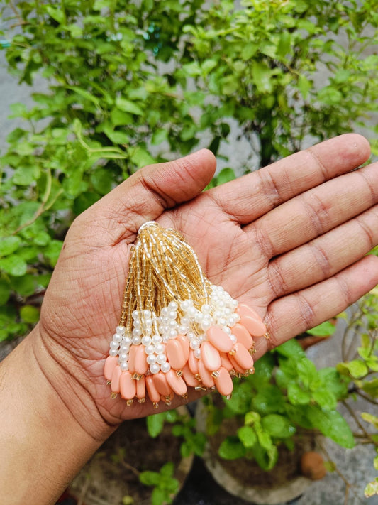 Peach Moti Latkan - 10pc