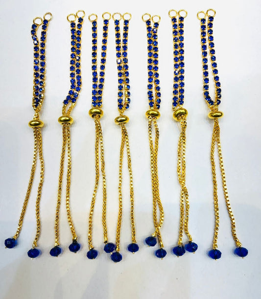 Blue Zircon Bracelet Chain - 1pc