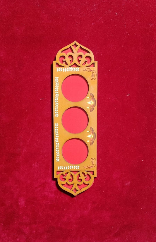 MDF Printed Tea Light Cut Out (9inch*2.5inch) - 1pc