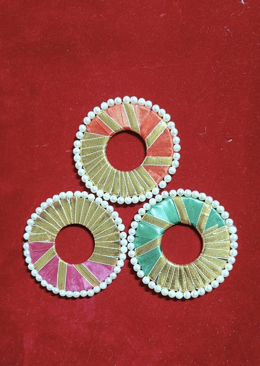 Chapta Colourful Moti Ring 3inch – 10pc