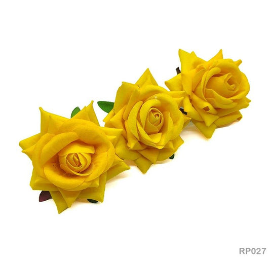 Yellow Velvet Rose (RP027) - 10pc