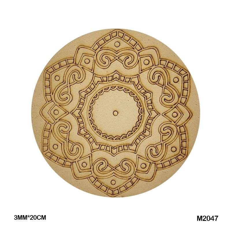 MDF Cutout Mandala Engrave (M2047) – 20CM