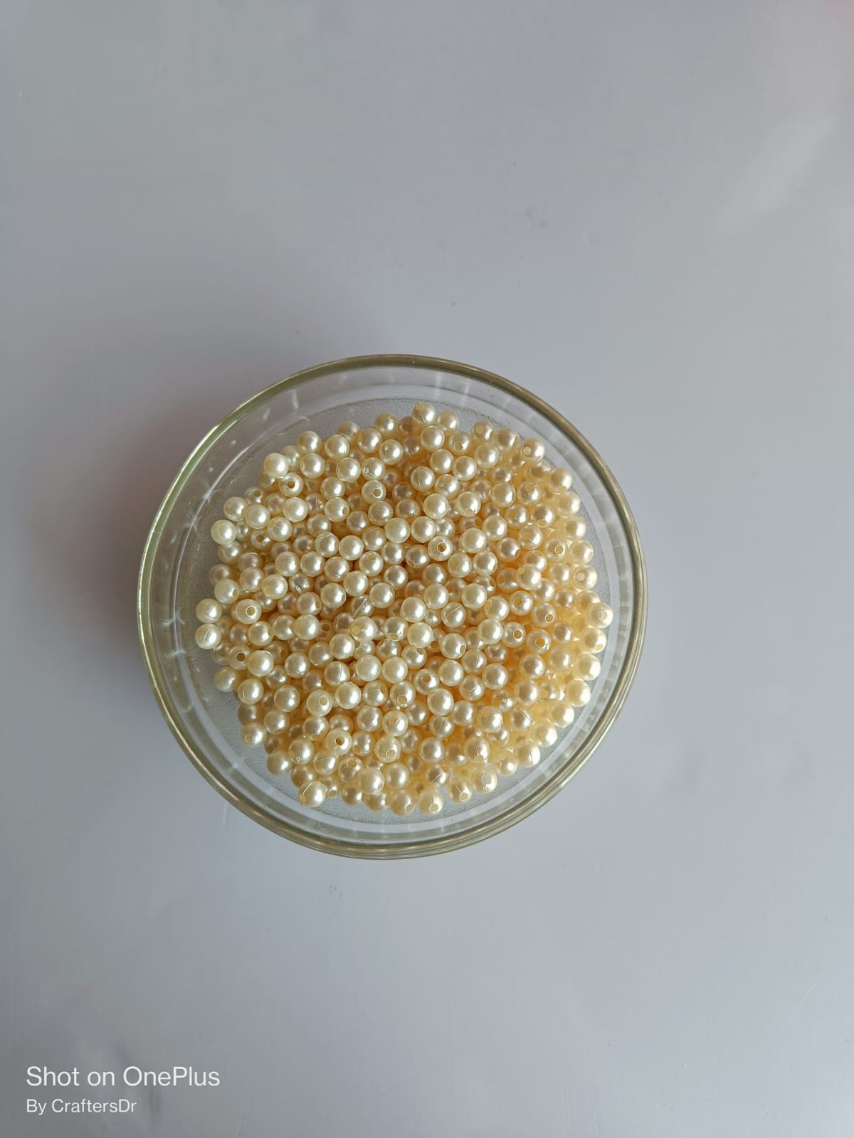 Moti /Pearls /Beads – White (100gm) – 6mm