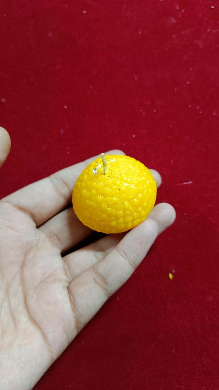 Wax Candle Motichur Laddu - 4pc