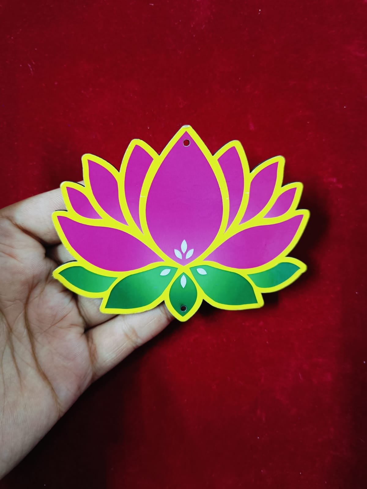 MDF Printed Multi Lotus Cut Out - 10pc