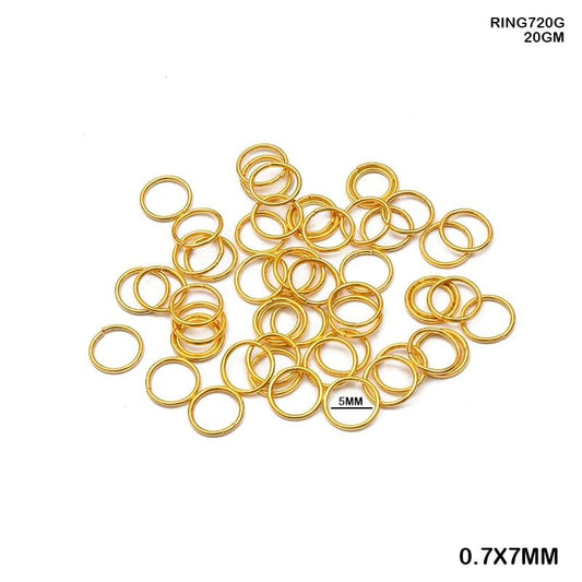 Jump Ring Gold (Ring720G) - 0.7*7MM