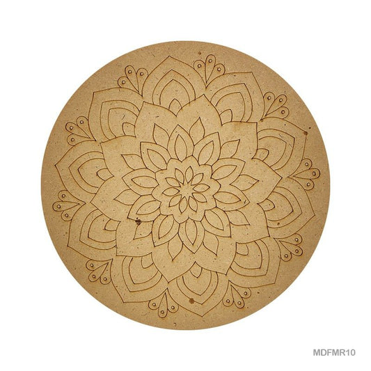 MDF Cutout Mandala Engrave (MDFMR10) - 10inch