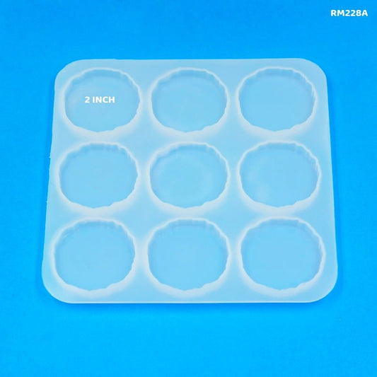 Silicone Mould Agate 2inch 9pc RM228A