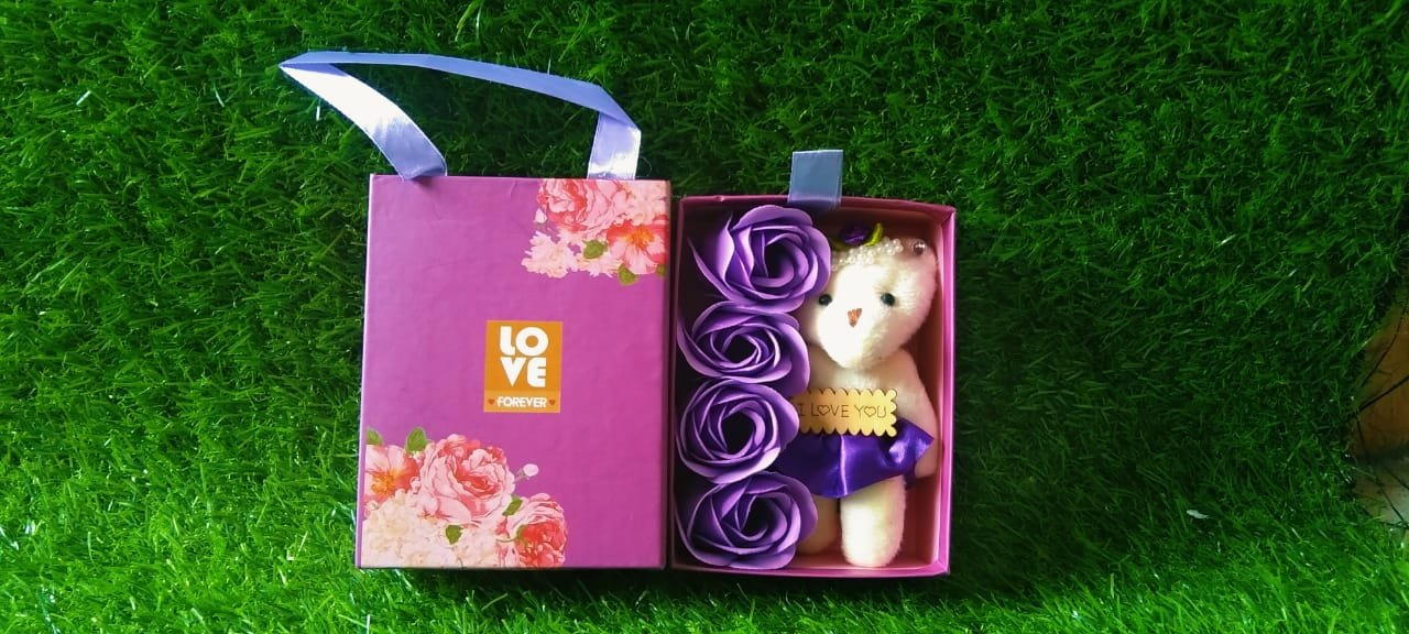 Scented Roses with Teddy - 01