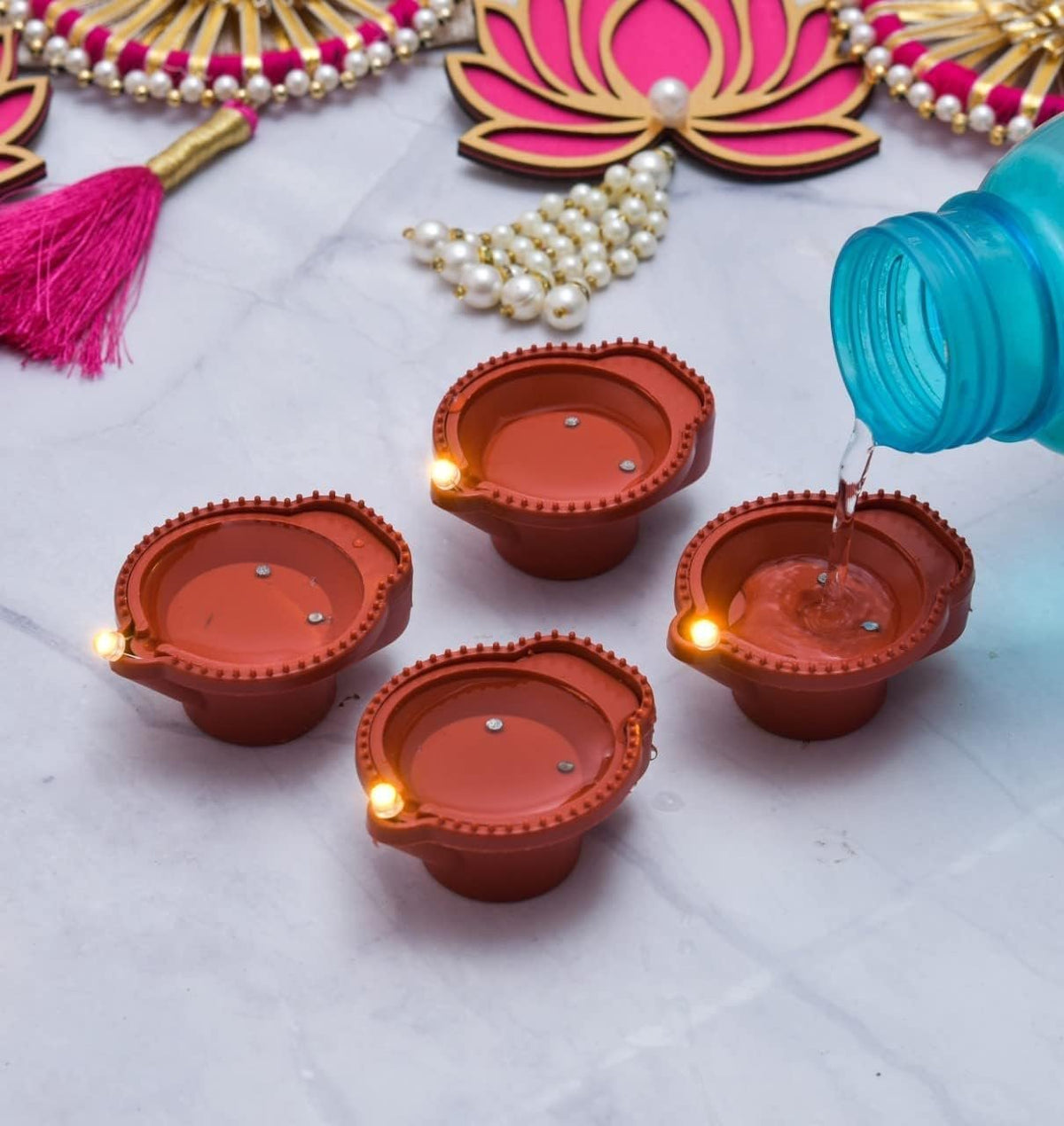 Water Sensor Diya Led Light (6pcs)