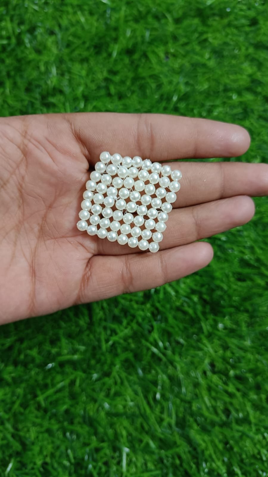 Moti Sqaure Flower (3cm) - 10pc