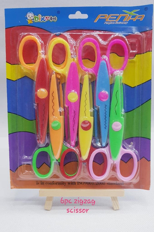 zig zag scissors-6 pieces