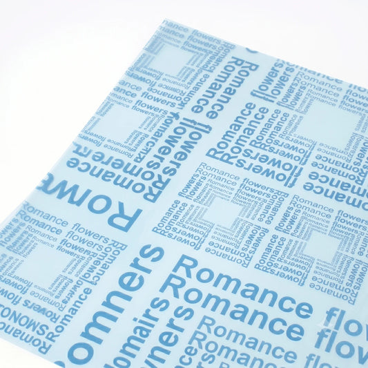 Multi-color Printed Bouquet Wrapping Paper for Floral Arrangements & DIY Gift Packaging (Sky Blue) - 20Sheet