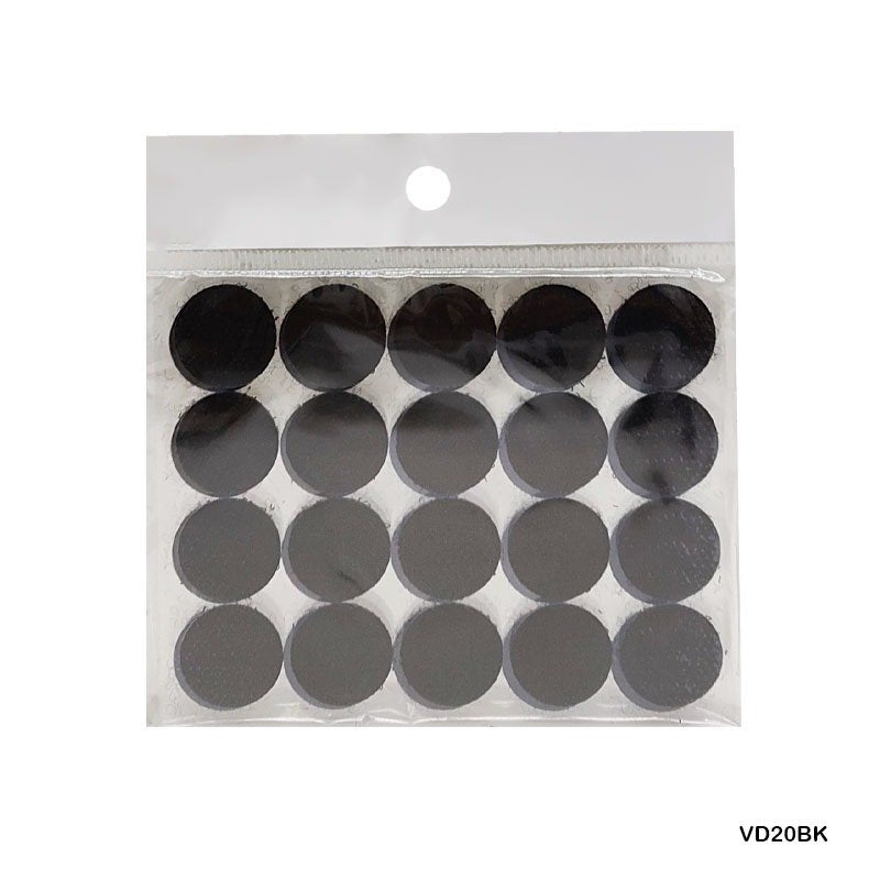 Velcro Dots Black - 20mm (VD20BK)