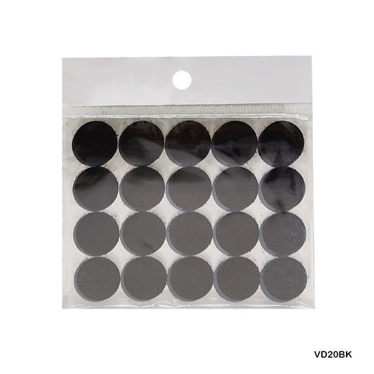 Velcro Dots Black - 20mm (VD20BK)