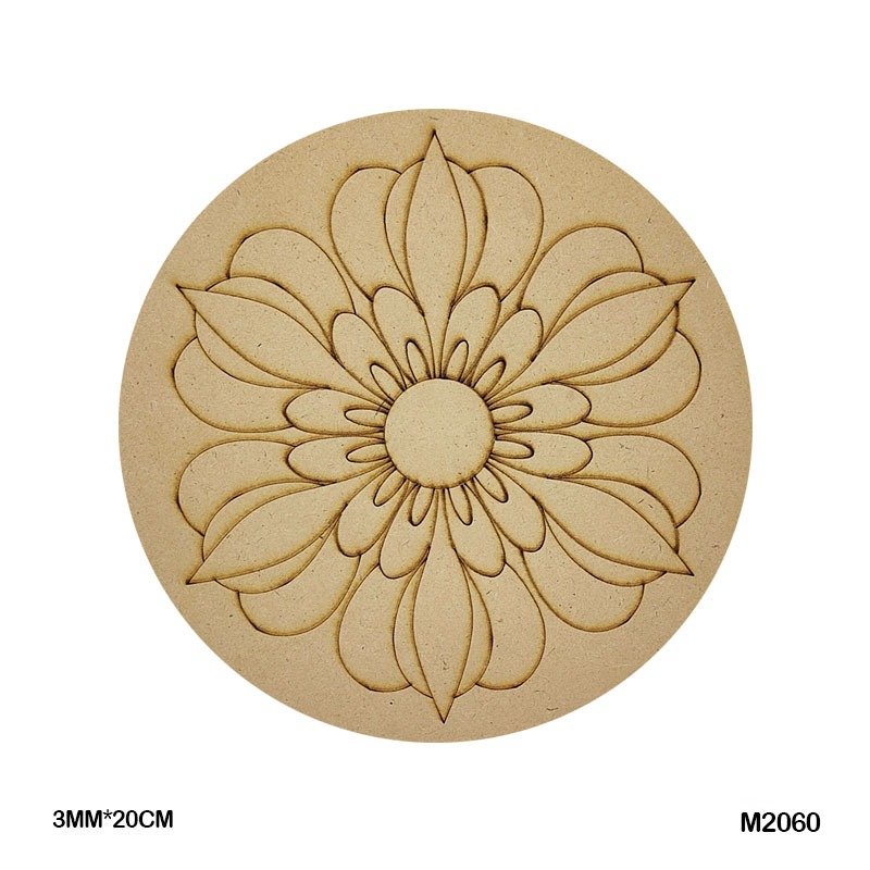 MDF Cutout Mandala Engrave (M2060) – 20CM