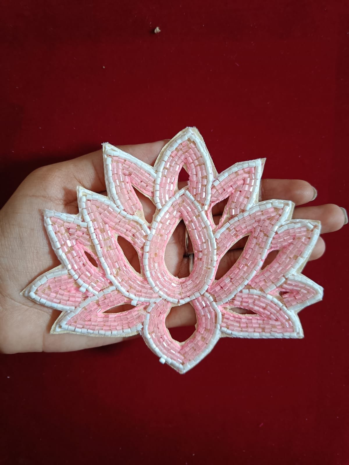 Lotus Buti Patches With Hole - 5pc