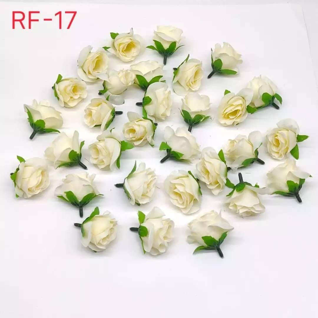 Cream Artificial Flower-10pc/Pack