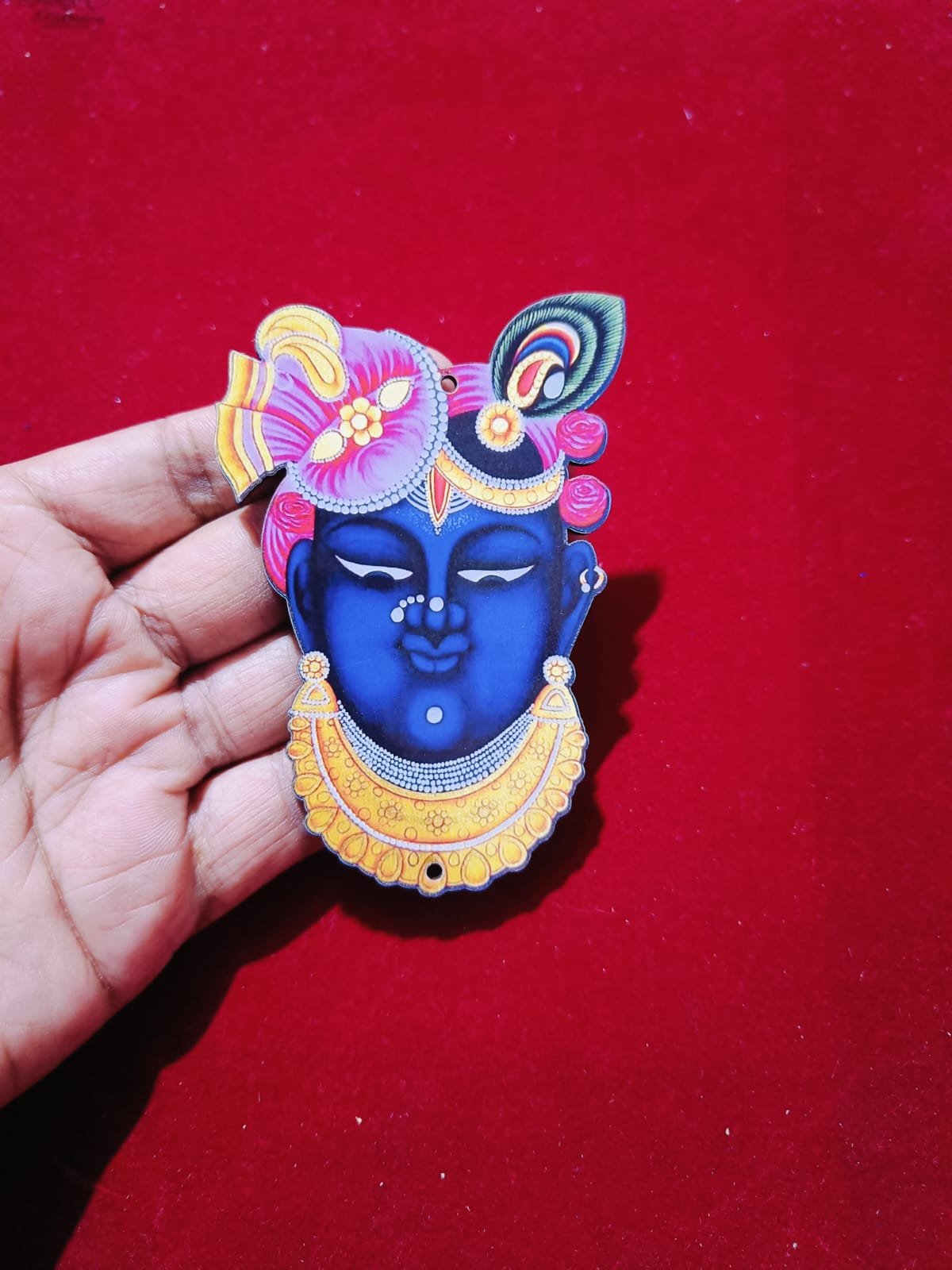 MDF Shree Nath Ji Cut Out (4inch) - 5pc