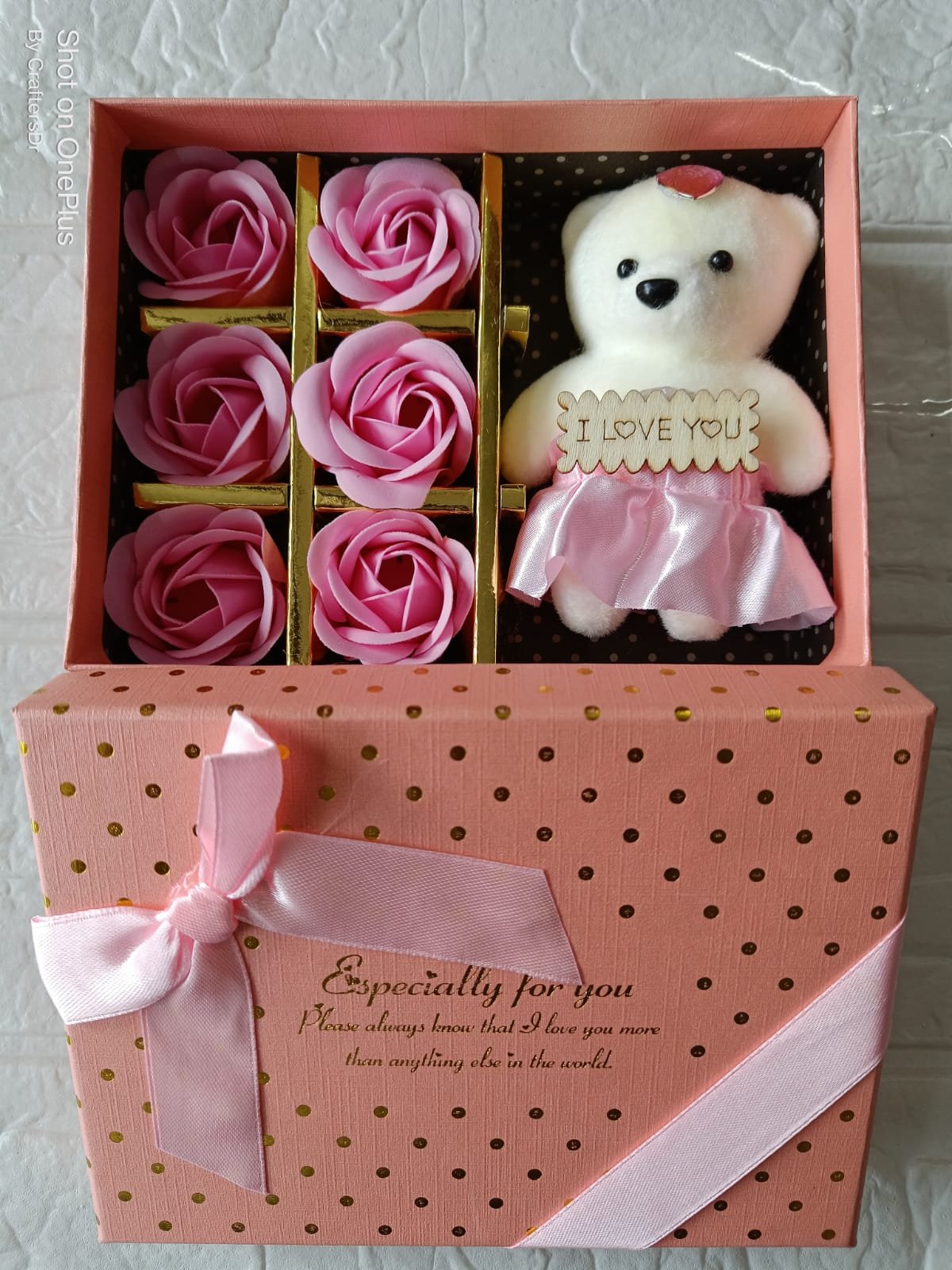 Teddy With Rose (Pink) - 02