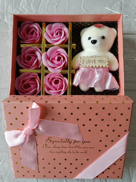 Teddy With Rose (Pink) - 02