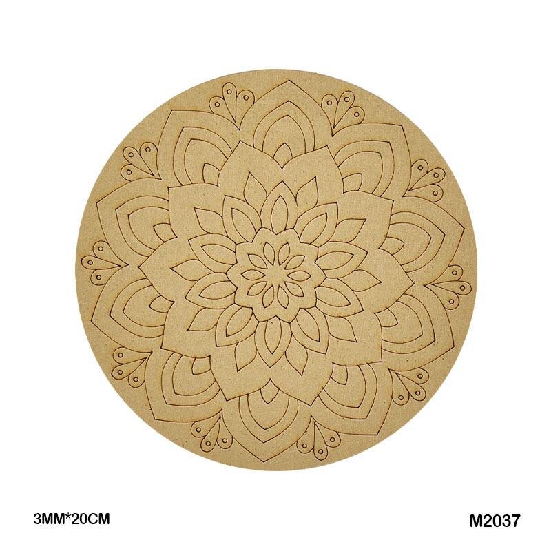 MDF Cutout Mandala Engrave (M2037) – 20CM