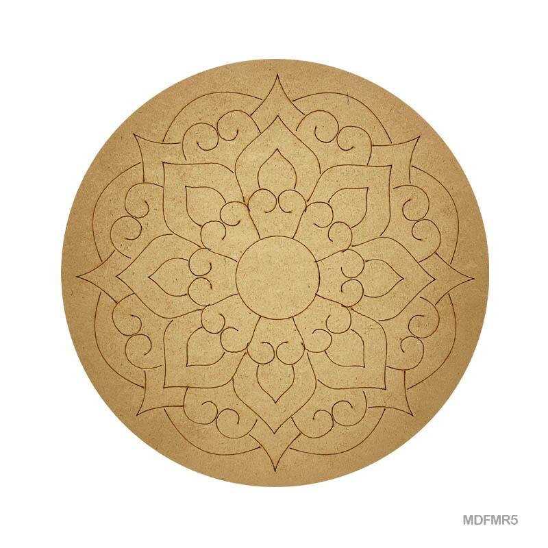 MDF Cutout Mandala Engrave (MDFMR5) – 10inch