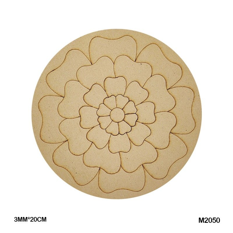 MDF Cutout Mandala Engrave (M2050) – 20CM
