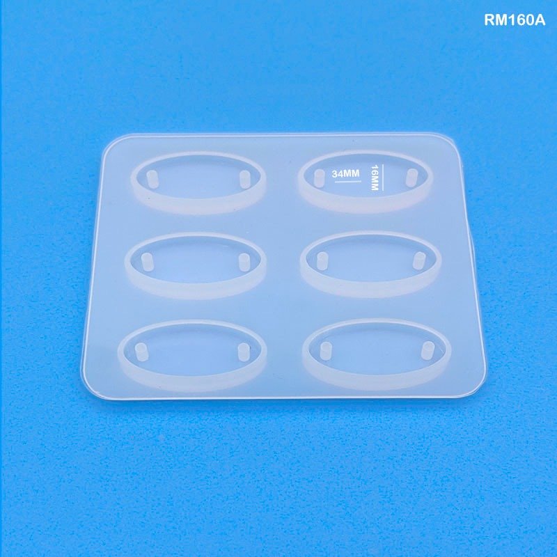 Rakhi Silicone Mould 6 Cavity Ovel (RM160A)