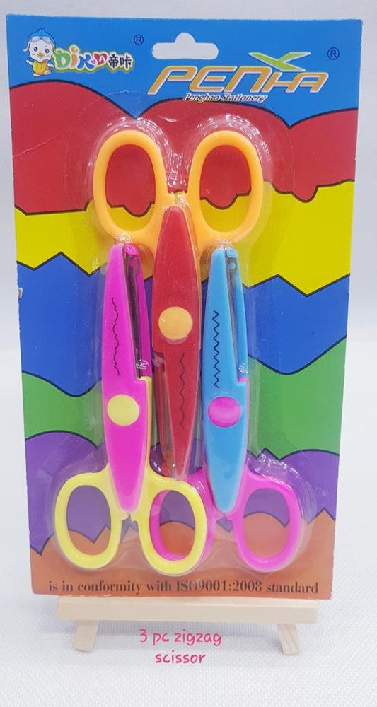 zig zag scissors-3 pieces