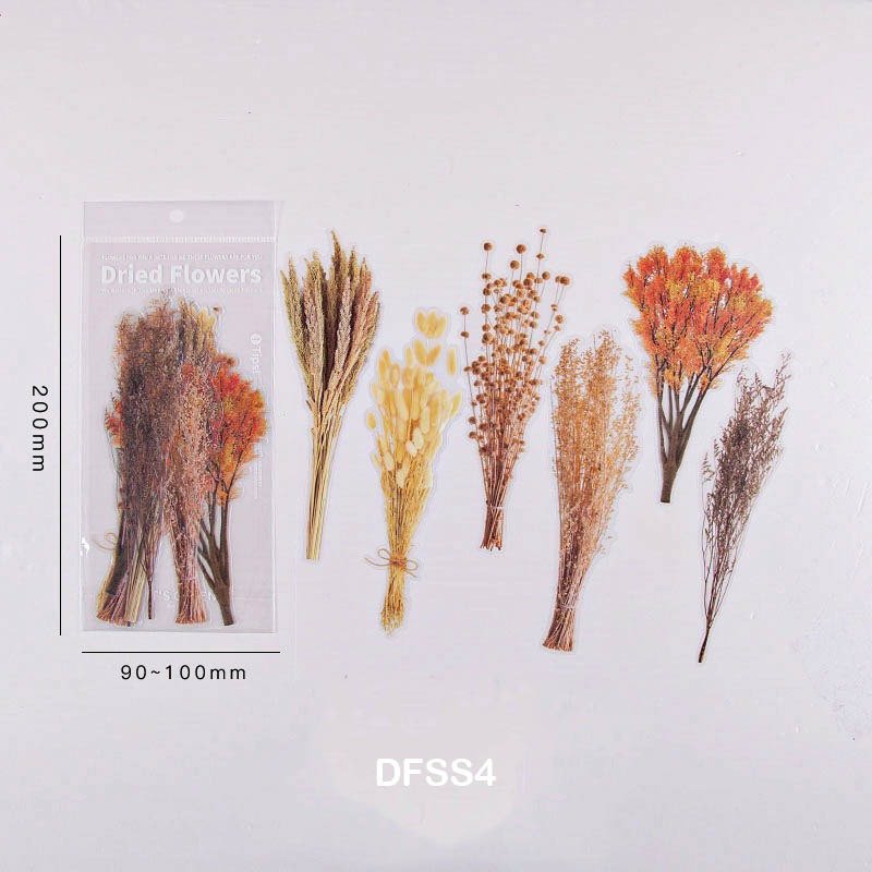 Dried Flower Sticker set