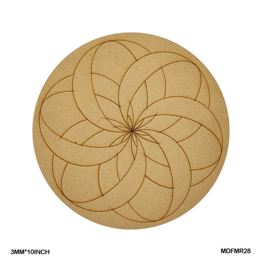 MDF Cutout Mandala Engrave (MDFMR28) – 10inch