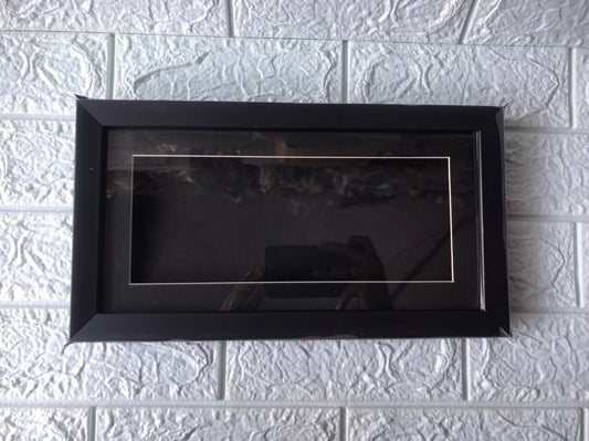 Shadow Glass Frame with Mount – 12*6 inch (Black)