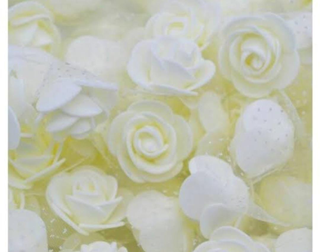 Net Foam Flower White – 50 piece