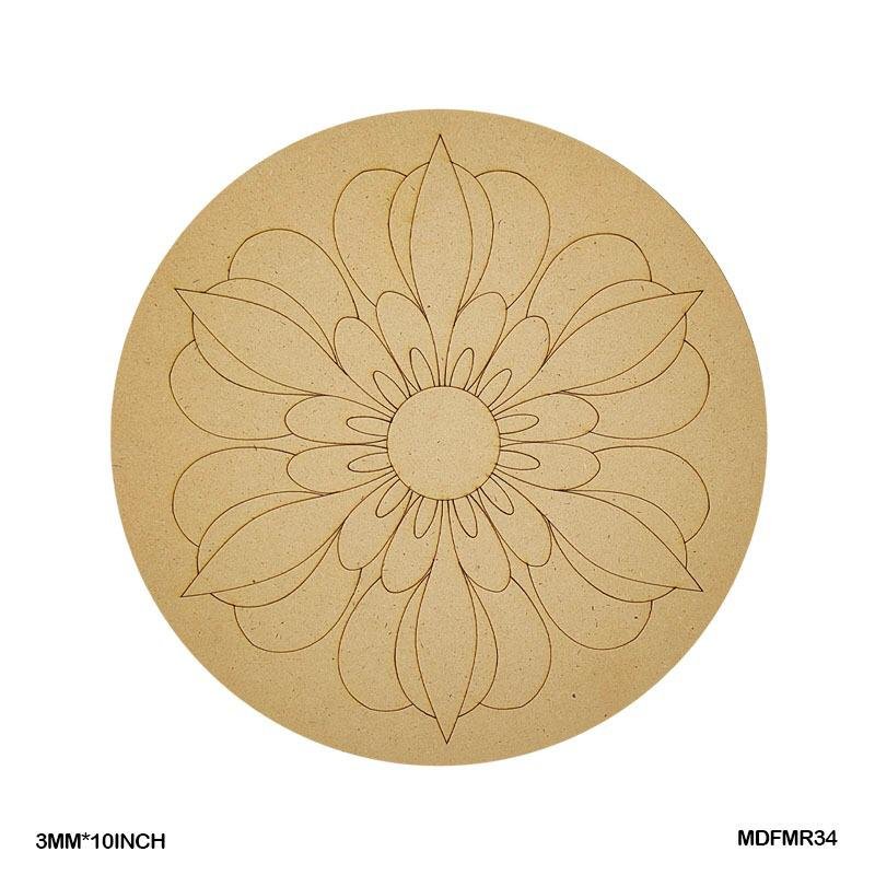 MDF Cutout Mandala Engrave (MDFMR34) – 10inch