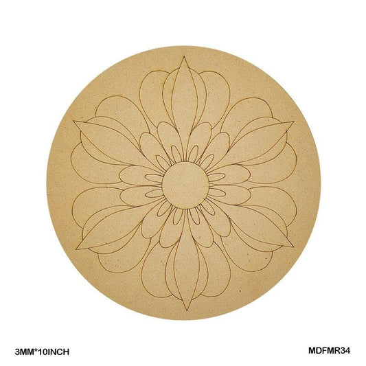 MDF Cutout Mandala Engrave (MDFMR34) – 10inch