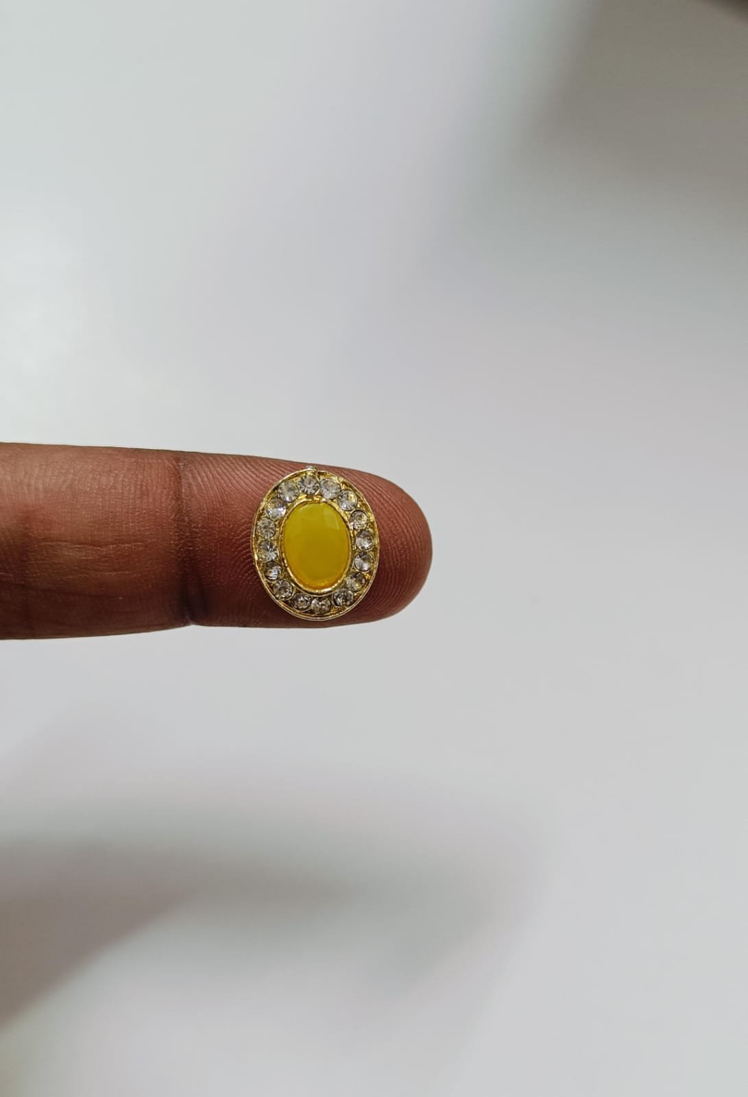 Yellow Kundan - 5pc
