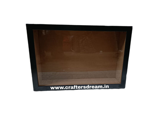 Shadow Box Glass Frame – 14*9 Inch (Black)
