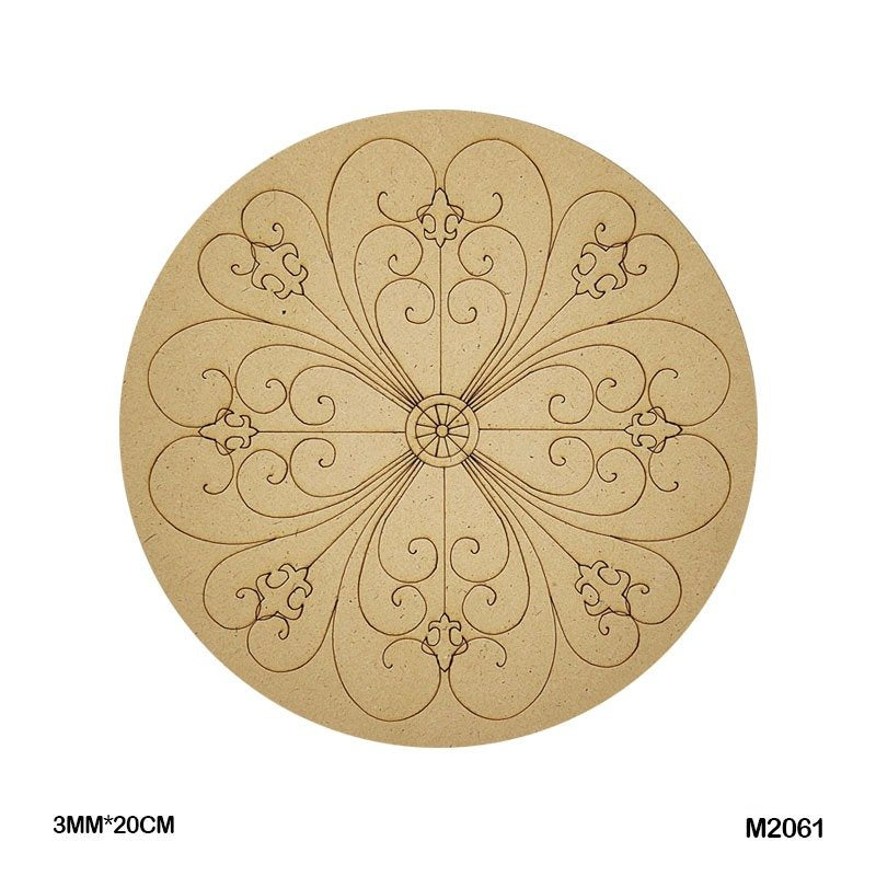 MDF Cutout Mandala Engrave (M2061) – 20CM
