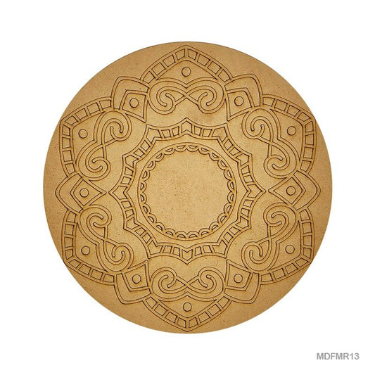 MDF Cutout Mandala Engrave (MDFMR13) - 10inch
