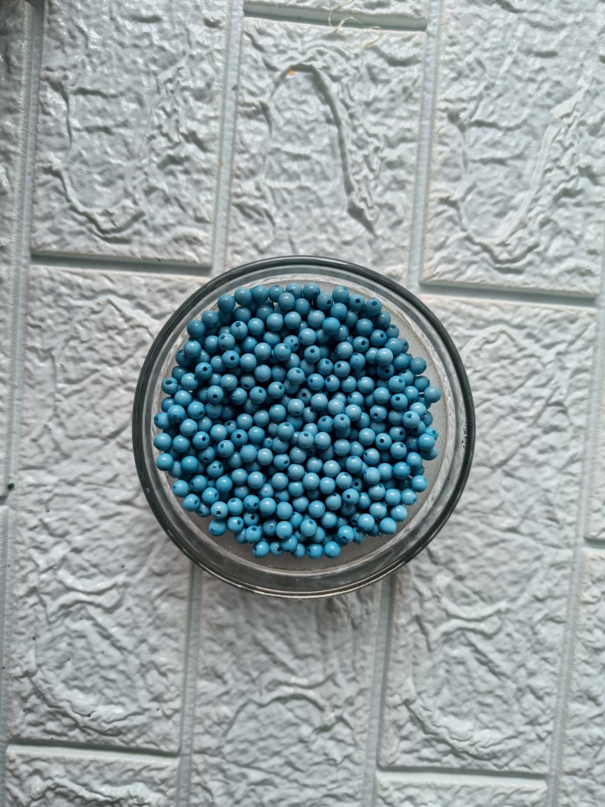 Moti /Pearls /Beads – Light Blue  (100gm) – 6mm