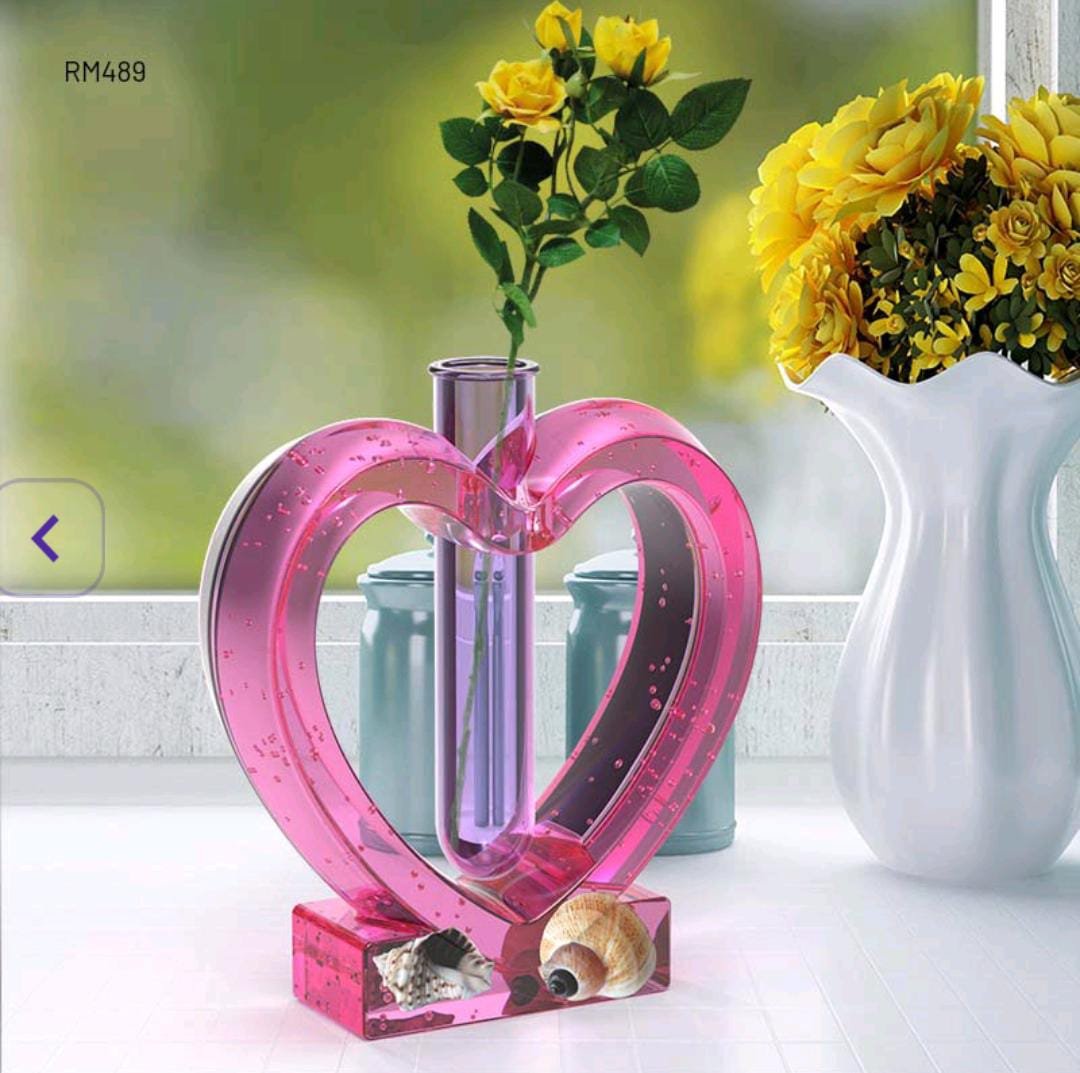 Heart Silicon Mould RM489 - (14.2CM*13.7CM)