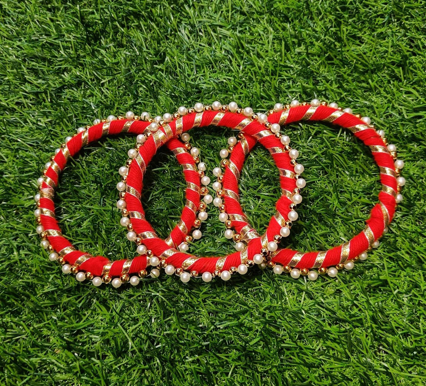 Moti Bangles (Red) 4inch - 10pc